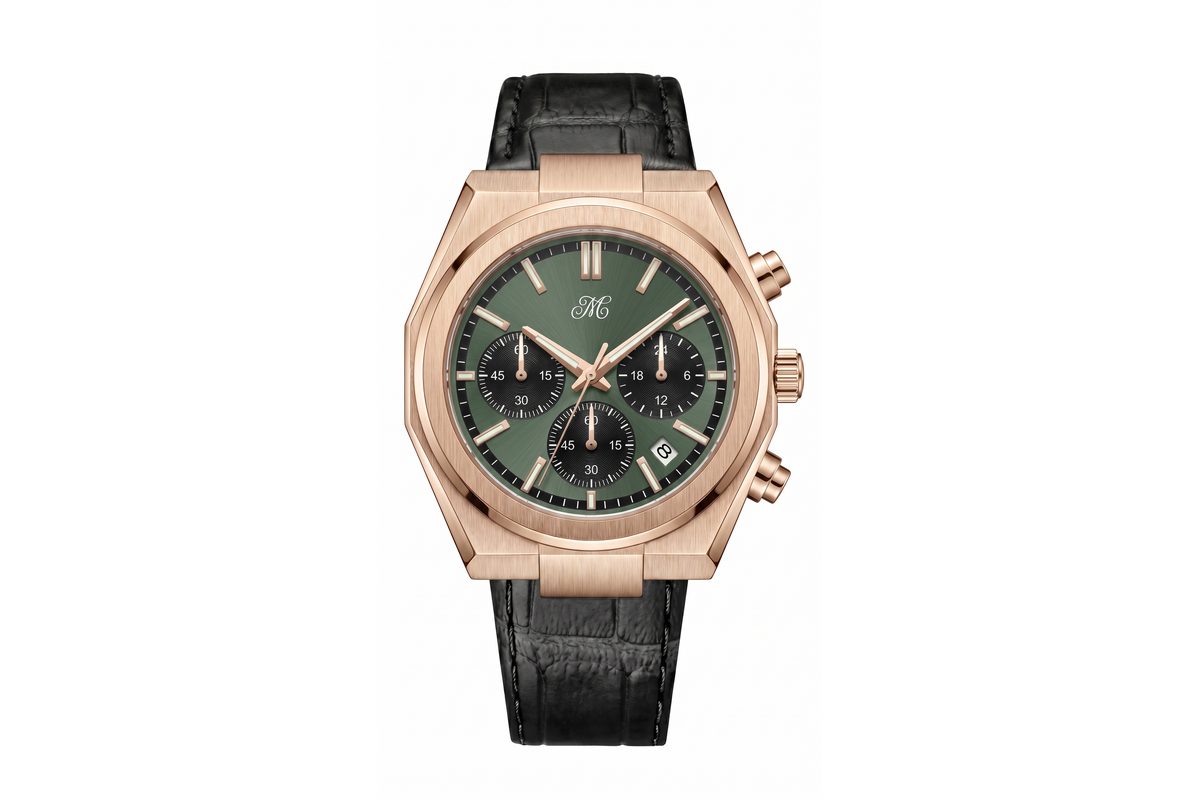 Origin 02 — Rose Gold, Emerald Dial